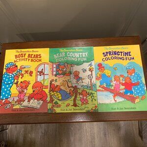 The Berenstain Bears Activity Coloring Books Set Of 3 New